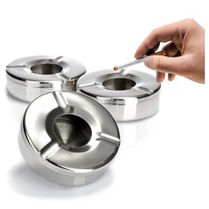 com-four® 3X Cenicero de Acero Inoxidable Exterior - Cenice…