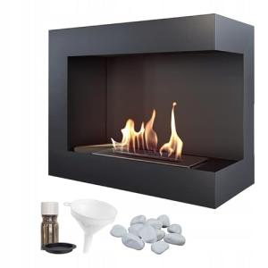 KRATKI Delta 600 Chimenea de Esquina Derecha de bioetanol  …