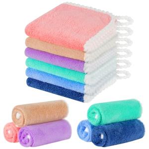 Aolso Toallas Bebe，6 Piezas Toalla Bebe Terciopelo Coral, S…