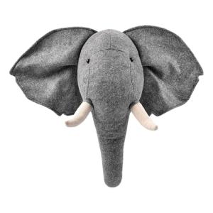 Decoración de pared de cabeza de elefante, escultura de par…