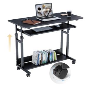 Dripex Mesa Escritorio Pequeña, 80 x 45 cm, Altura Ajustabl…