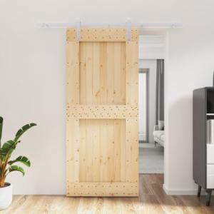 Festnight Puerta Corredera Interior con Herrajes, Puerta Co…