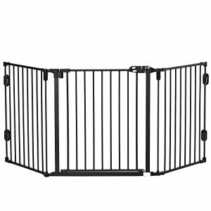 PawHut Barrera de Seguridad para Perros 202,5 cm Valla para…
