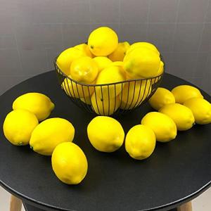 Techigher Paquete de 12 limones artificiales – limones fals…