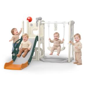 Hominewti Tobogán Infantil 8 en 1 con Columpio, Estructura…