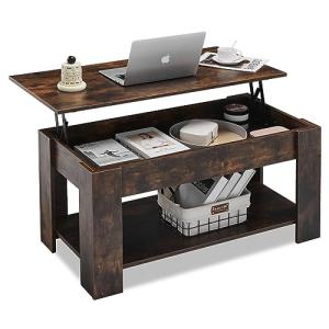 TUKAILAi Mesa de Centro Elevable y Extensible, Mesita de Sa…