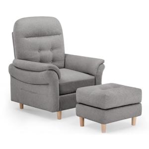 COMHOMA Sillón de relax con respaldo ajustable, 4 velocidad…