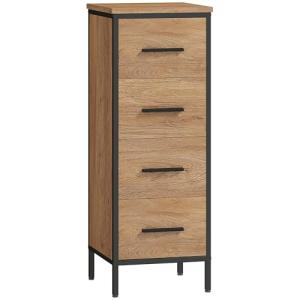 HOMCOM Armario de Baño Estrecho Mueble de Baño con Cajonera…