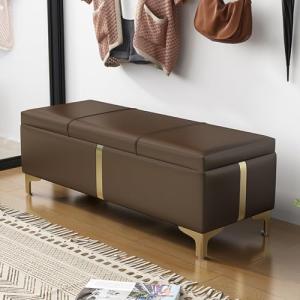 Elegante banco de almacenamiento de zapatos, otomano, capac…
