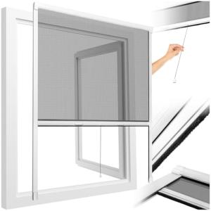 TecTake® mosquitera Ventana Ajustable, Malla mosquitera Enr…