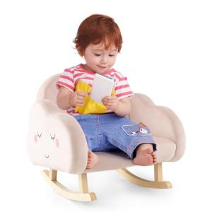COSTWAY Silla Mecedora para Niños, Sillón Infantil Tapizado…