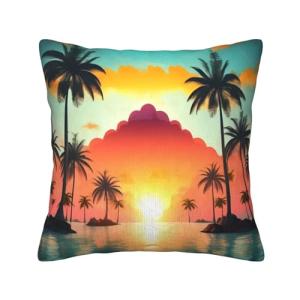 MyPiky Sunrise - Fundas de almohada de pana con estampado d…