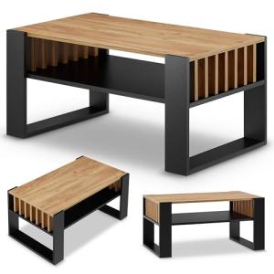 defiPad® Mesa de centro moderna con espacio de almacenamien…