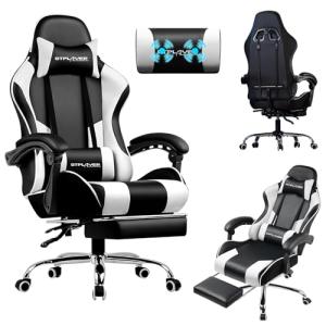 LUCKRACER Silla Gaming, Sillón Gamer con Masaje, Silla de O…