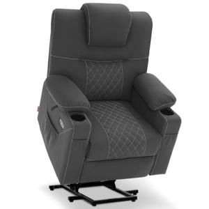 M MCombo Sillón TV con Ayuda para levantarse eléctrico, rec…