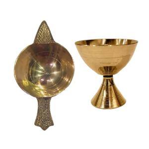 BishtHub Lámpara de aceite de latón Aarti Puja Diya Deepak…