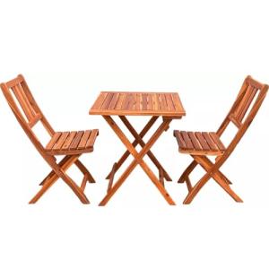 YOEVU - Set de Bistró 3 Piezas Plegable, Mesa y 2 Sillas de…