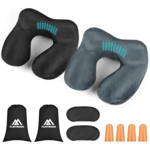 flintronic Almohada de Viaje Hinchable, 2PCS Cojin de Viaje…