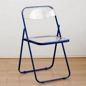 Silla plegable transparente de acrílico apilable con asient…