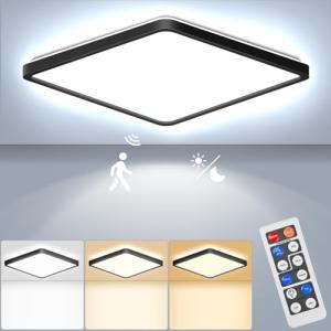 RDGOOD Sensor LED Plafón Regulable con Detector de Movimien…
