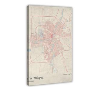 ANINCA Winnipeg - Póster de mapa de la ciudad de Canadá vin…