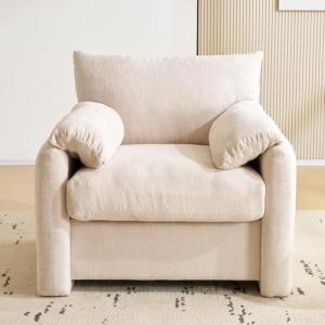 NNJN Diseño moderno, tela de chenilla, sillón de gran tamañ…