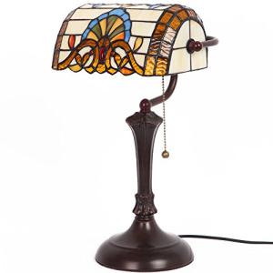 Bieye L30516 17 pulgada Barroco Banquero Lámpara de mesa de…