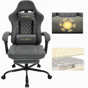 WOLTU Silla Gaming Ergonómica, Silla Oficina con Soporte Lu…