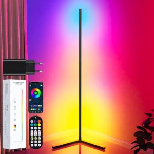 TRUMPETS Lámpara de Pie LED RGB 165cm con Control Remoto y…