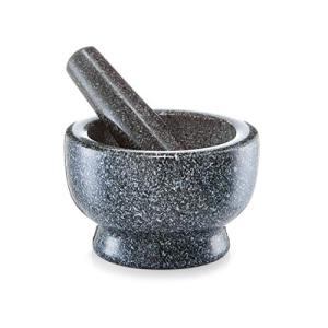 Zeller 24501 Set de Mortero Y Arena, Granit, Gris, 13x13x8…