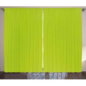 ABAKUHAUS Verde Lima Cortinas, Borrosa Colores en Colores P…