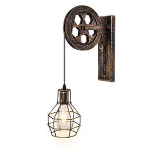 1 Luminaria Industrial Retro Hierro Apliques Loft Polea Lám…