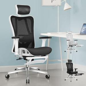 ALFORDSON Silla de Oficina Ergonómica para Personas Grandes…
