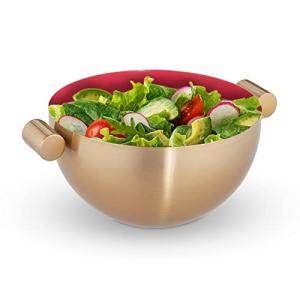 Relaxdays Ensaladera con Asas, Cuenco de Cocina, Bol de Ace…