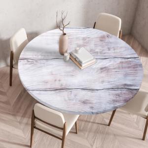 Chickwin Manteles de Mesa Impermeable Redondo Lavable, Mant…