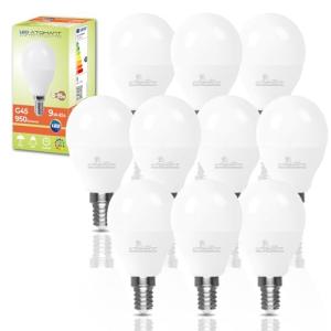 LED ATOMANT Pack 10x Bombilla LED E14 G45 9W, Color Blanco…