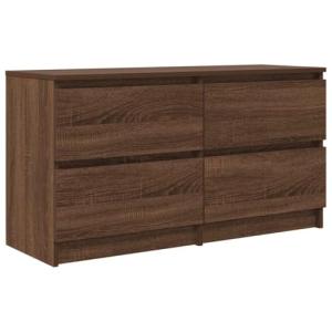 vidaXL Mueble para TV Madera contrachapada marrón Roble 100…