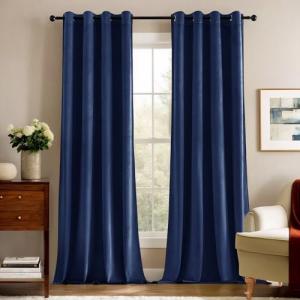 Deconovo Cortinas Opacas Cortinas de Terciopelo para Dormit…
