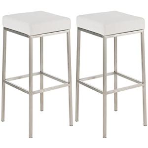 CLP Set De 2 Taburetes De Bar Montreal En Simil Cuero I 2 S…