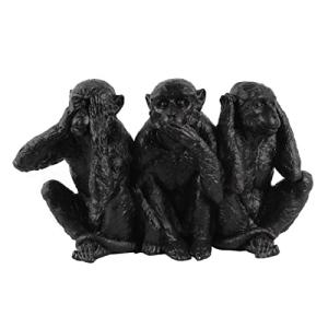 SIGNES GRIMALT by SIGRIS - Figura 3 Monos Negro de Resina |…