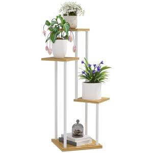 Outsunny Estantería para Plantas de 4 Niveles Soporte para…