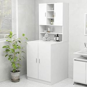 MOONAIRY Armario de Lavadora, Mueble para Lavadora, Armario…