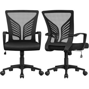 Yaheetech Silla de Oficina con Función de Inclinación, Sill…