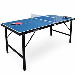 sweeek - Mini Mesa de Ping Pong de Interior, Azul, 150x75