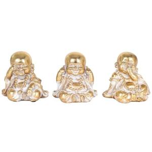BY SIGRIS Signes Grimalt Figura Monje 3 Unidades Dorado de…