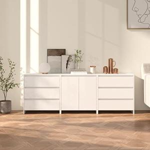 MOONAIRY Aparador de 3 Piezas, Aparadores para Salon, Apara…