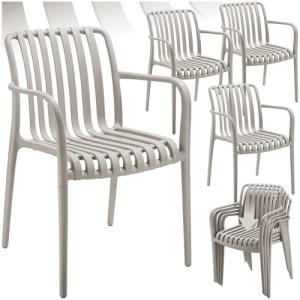 TecTake® Sillas Terraza Exterior Apilables, Plástico Resist…