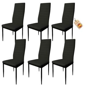 HOME DESIGN & CONFORT Pack de 6 Sillas de Comedor Tapizadas…