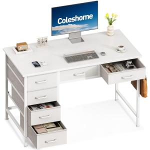 Coleshome Escritorio con 6 Cajones, 100 x 48 cm Escritorio…