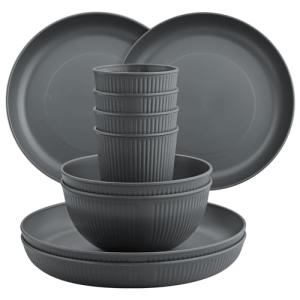 FUNYKICH Juego de vajilla de 32 piezas, servicio de mesa, c…